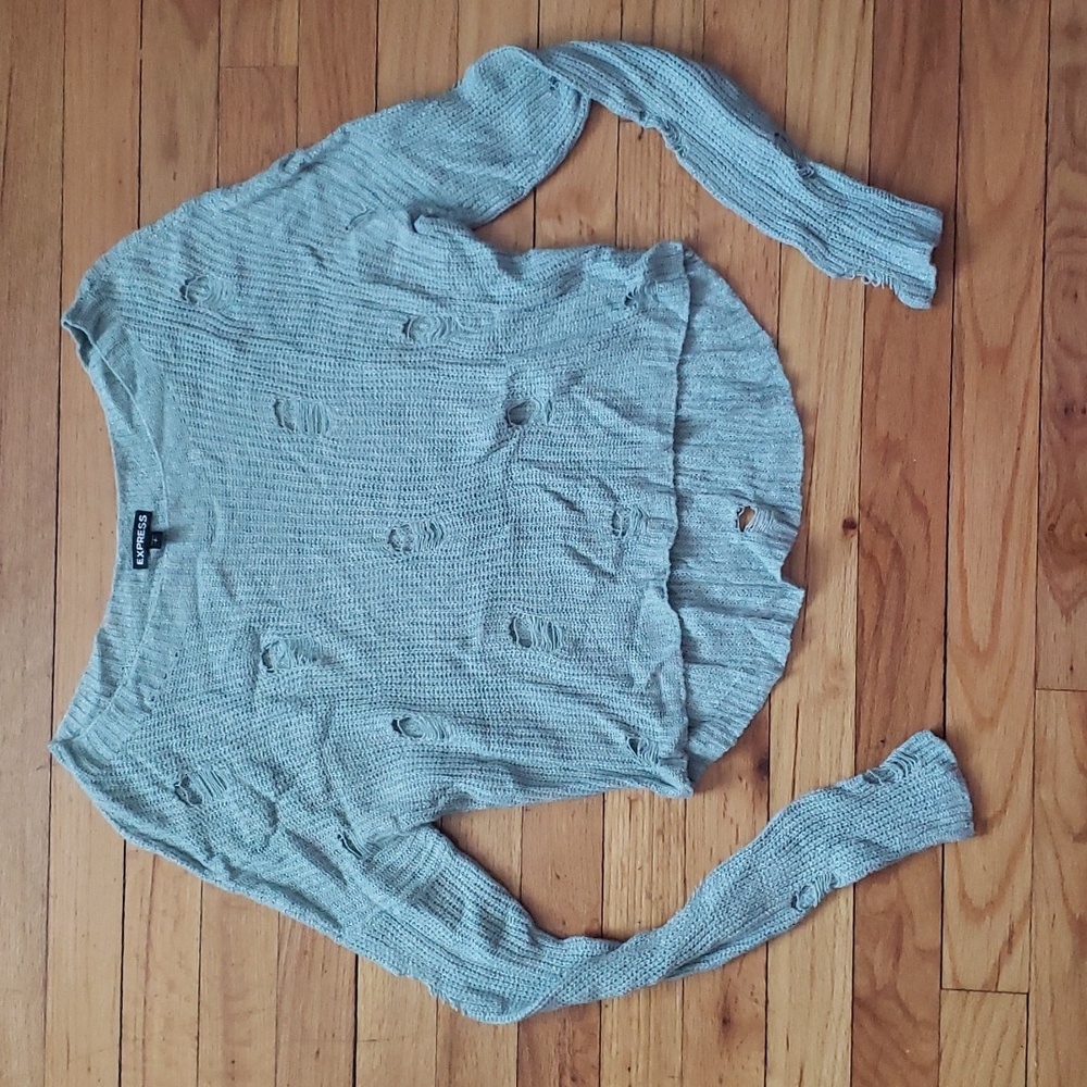 Express distressed sweater